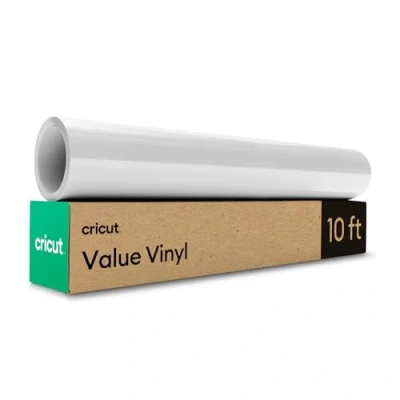 Image de Cricut Rouleau de vinyle autocollant permanent pour toutes les machines découpe Blanc 3 m