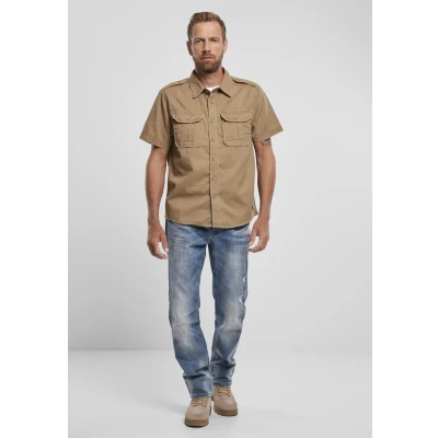 Afbeelding van Brandit Vintage Overhemd, Heren, Maat: 4XL, Camel