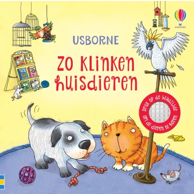 Afbeelding van Uitgeverij usborne geluidenboek zo klinken huisdieren