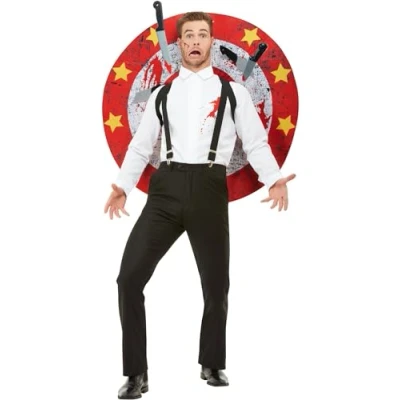 Afbeelding van Smiffys Deluxe Knife Thrower Kostuum M Rood/Wit