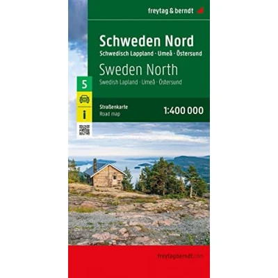Afbeelding van Schweden Nord, Straßenkarte 1:400.000, freytag &amp; berndt