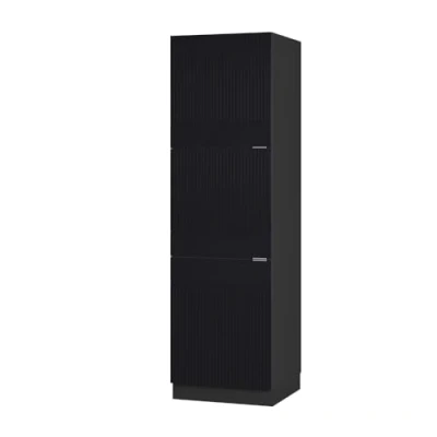 Afbeelding van Vicco Ovenombouwkast Fame Line, Zwart gestreept/Antraciet, 60 cm