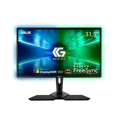 Afbeelding van ASUS CG32UQ PC monitor 32 inch 4K gaming console VA paneel 3840 x 2160 600 cd/m² 3 HDMI, displaypoort en 6 USB HDR luidspreker 2 12 W AMD FreeSync Xbox PS4 afstandsbediening