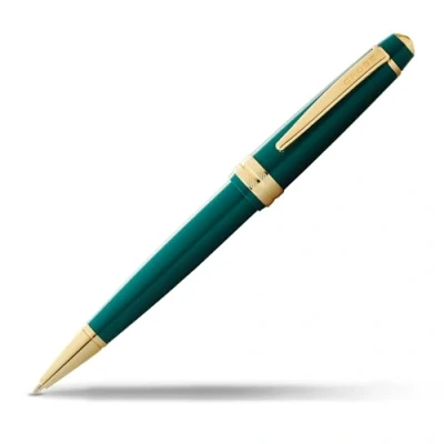 Afbeelding van Cross Bailey Light balpen (lijnbreedte F, inktkleur: zwart, met geschenkverpakking) groen gelakt gouden bevestigingen