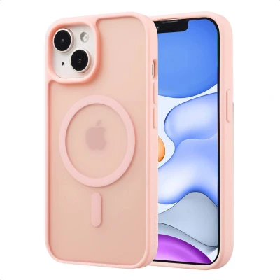 Afbeelding van imoshion Hoesje Geschikt voor iPhone 15 Color Guard Backcover MagSafe Lichtroze