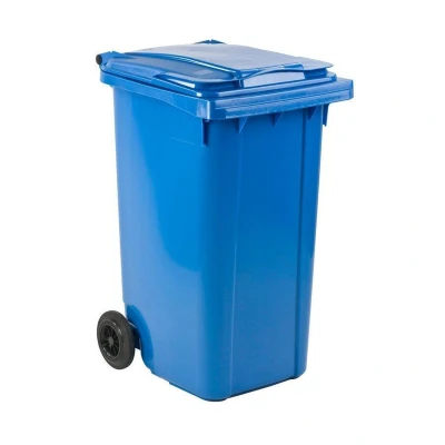 Afbeelding van Mini Rolcontainer / Afvalcontainer 240ltr Blauw Rolcontainers en Afvalcontainers