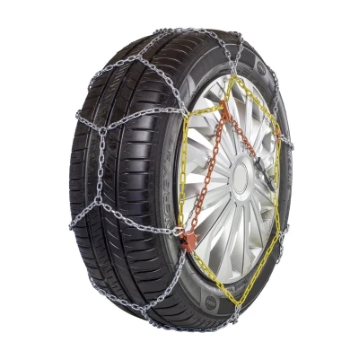 Afbeelding van ECOBUDGET 450313 Sneeuwkettingen met kettingspanner montagehandleiding, beschermende handschoenen, Net opbergtasje Staal