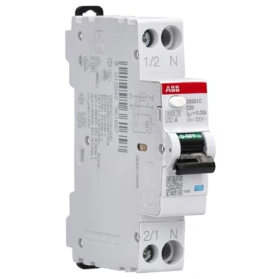 Afbeelding van ABB Aardlekautomaat C20 1P+N 30mA 1 module