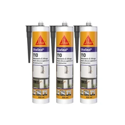 Afbeelding van SIKA SikaSeal 109 Timmerwerk Siliconenkit, 300 ml, antraciet, 3 stuks