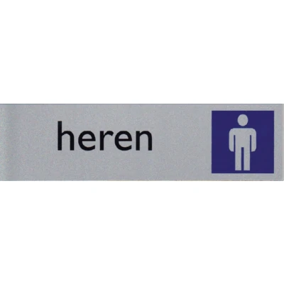 Afbeelding van Infobord pictogram heren 165x44mm