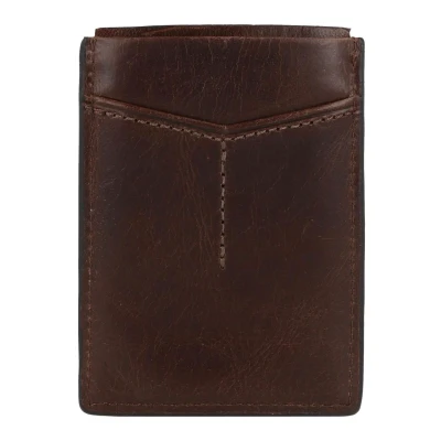 Afbeelding van Fossil Derrick RFID Portemonnee, Heren, Maat: One Size, Braun