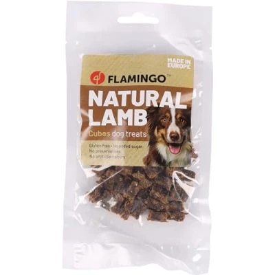 Afbeelding van Flamingo Nature Snack Honden Lam Blokjes 80g 1st 139141