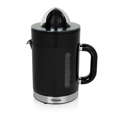 Afbeelding van Tristar Citruspers CP 3012 Elektrische XL Inclusief 2 verschillende perskegels 1.4 liter Afneembare schenkkan Pulpfilter Vaatwasserbestendige onderdelen Zwart