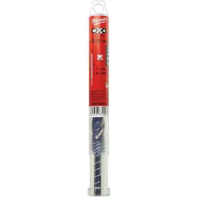 Afbeelding van Milwaukee SDS plus Hamerboor, 4 kanten Snijdend, 20 X 250 Mm