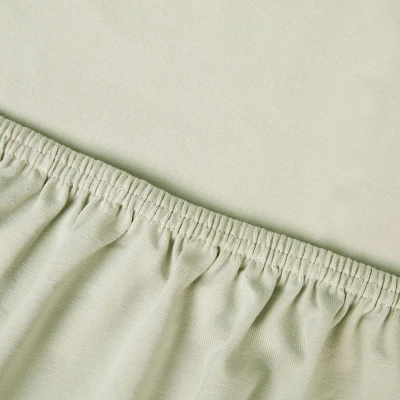 Afbeelding van Kayori Edo splittopper hoeslaken katoensatijn Champagne 180/210 220 (Kleur: Champagne)