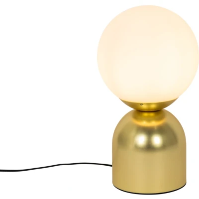 Afbeelding van QAZQA Hotel chique tafellamp goud met opaal glas Pallon Trend