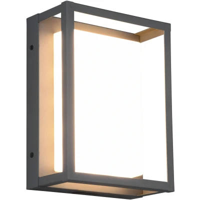 Afbeelding van Trio Leuchten Witham Wandlamp IP54 SMD LED Antraciet
