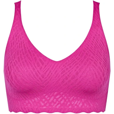 Afbeelding van sloggi ZERO Feel Bliss Bralette Dames Beha Fuchsia Maat S