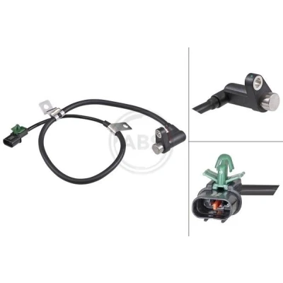 Afbeelding van A.B.S. 31906 ABS sensor Passieve 730 Zwart