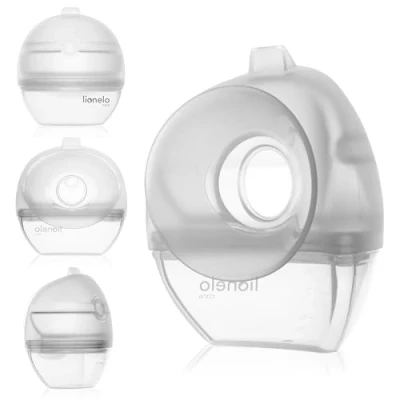 Afbeelding van Lionelo Milky 2 In 1 Melkcollector en Handkolf Schelpvormig Ontwerp Vacuümfunctie Beha te Dragen BPA vrij 60ml Inhoud Voorraadopbouw Zonder Stroom Zacht voor de Huid Ergonomisch Stil