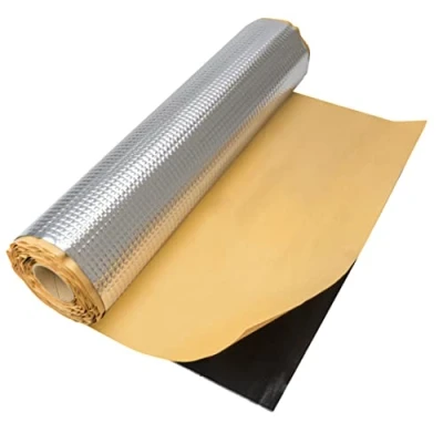 Afbeelding van 2 m² Alubutyl 50x400 cm isolatiemat zelfklevend anti drone mat voertuigisolatie