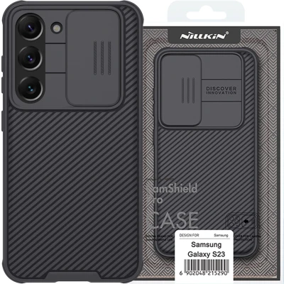 Afbeelding van Telefoonhoesje geschikt voor Samsung Galaxy S23 Plus Nillkin CamShield Pro Case Zwart