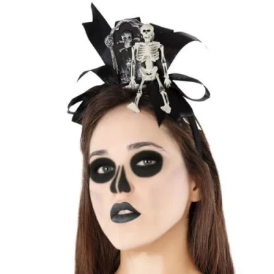 Afbeelding van hoofdband Schedel Halloween