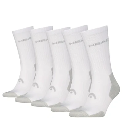 Afbeelding van Head 5 PACK Sportsokken, Maat: 43 46, Weiß