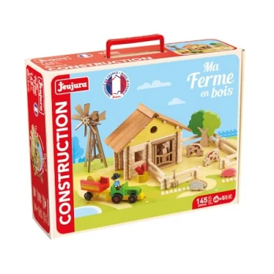 Afbeelding van Mijn houten boerderij Bouwspel JEUJURA 145 stukjes