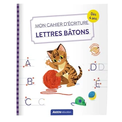 Afbeelding van MON CAHIER D&#039;ECRITURE LETTRES BATONS LES CHATS