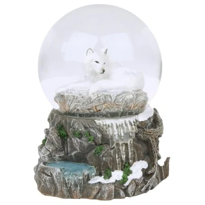 Afbeelding van Nemesis Now Guardian of The North Lisa Parker Sneeuwbal, 11 cm, grijs