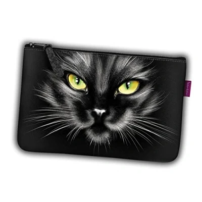 Afbeelding van Bertoni Vilten tas Organiser toilettas met rits cosmetische voor Make Up Nero