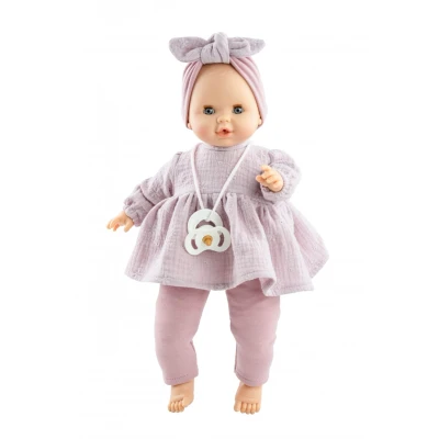 Afbeelding van Paola Reina Pop Sonia (roze) met mechanisme (36cm)