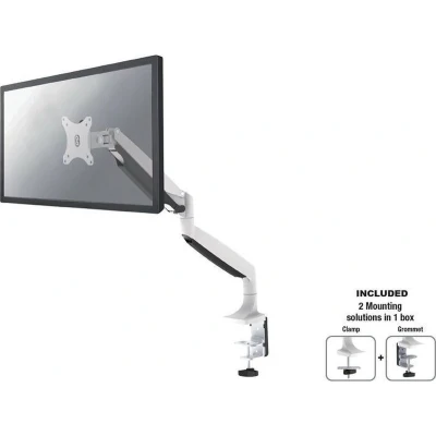 Afbeelding van Neomounts NM D750WHITE 1 voudig Monitor tafelbeugel 25,4 cm (10) 81,3 (32) Kantelbaar, Zwenkbaar Wit