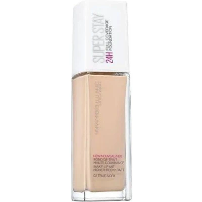 Afbeelding van Maybelline Foundation Superstay 30 ml Pompflacon Vloeistof 3 TRUE IVORY