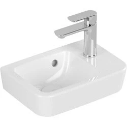 Afbeelding van Villeroy &amp; Boch O.Novo Compact fontein hoekig wasbak links wit (36 x