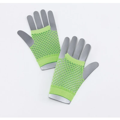 Afbeelding van Groene korte visnet handschoenen voor volwassenen