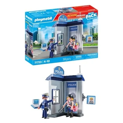 Image de Playmobil Action Heroes Starter Pack 71733 Salle d&#039;interrogatoire de police