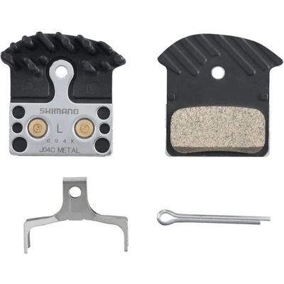 Afbeelding van Schijfremblokset Shimano J04C Metal met koelvinnen
