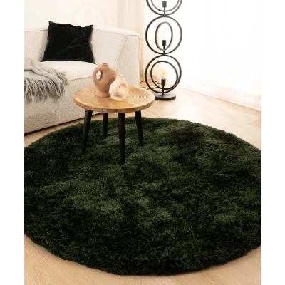 Afbeelding van Rond Shaggy Tapijt/Vloerkleed Meadow Jade 200 Cm