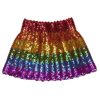 Afbeelding van Boland Minirokje Sequins regenboog (M) Volwassenen Danser/danseres Glitter and Glamour