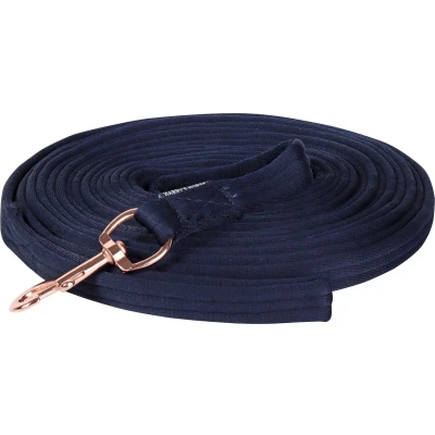 Afbeelding van Harry&#039;s Horse Longeerlijn Soft Rosegold 8m Navy Agradi.be