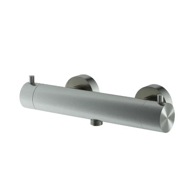 Afbeelding van HotBath Archie Thermostatische douchemengkraan met 1/2&quot; doucheslang onderaansluiting RVS316 AR088IX