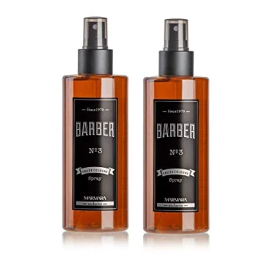 Afbeelding van BARBER MARMARA Eau de Cologne Voor heren (2 x 250 ml) After Shave Geurwater mannen Verfrist Herengeur Desinfectiemiddel met alcohol 70 nr. 3)