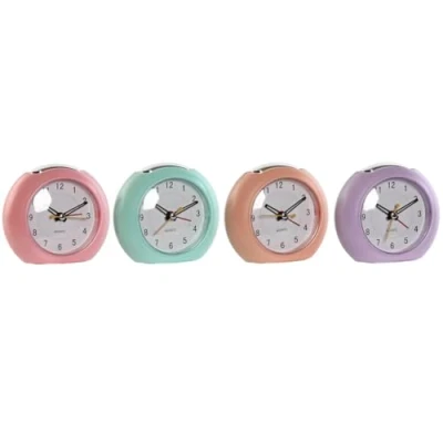Afbeelding van Bordsklocka Home ESPRIT Roze Koraal Lila 10 x 4,7 9 cm