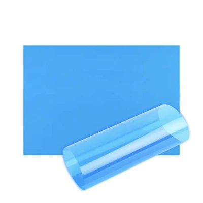 Afbeelding van 10 x A4 Acetaat vellen vel transparant lichtfilter gel leeshulp dikte 100 micron blauw