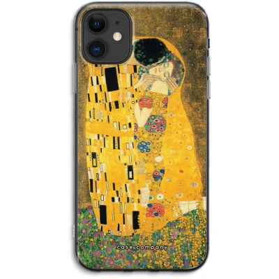 Afbeelding van Case Company® hoesje geschikt voor iPhone 11 Der Kuss Soft Cover Telefoonhoesje Bescherming aan alle Kanten en Schermrand