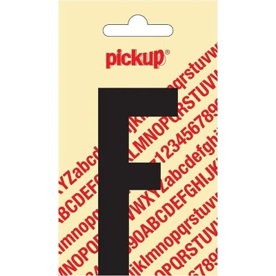Afbeelding van Plakletter Nobel Sticker zwarte letter F Pickup