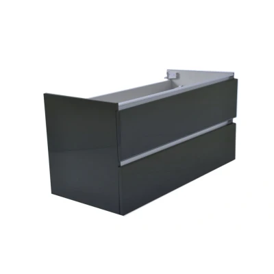 Afbeelding van Wiesbaden Vision onderkast+2 laden 100x46 hoogglans grijs
