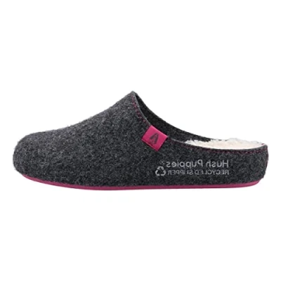Afbeelding van Hush Puppies good dames pantoffel, Houtskool